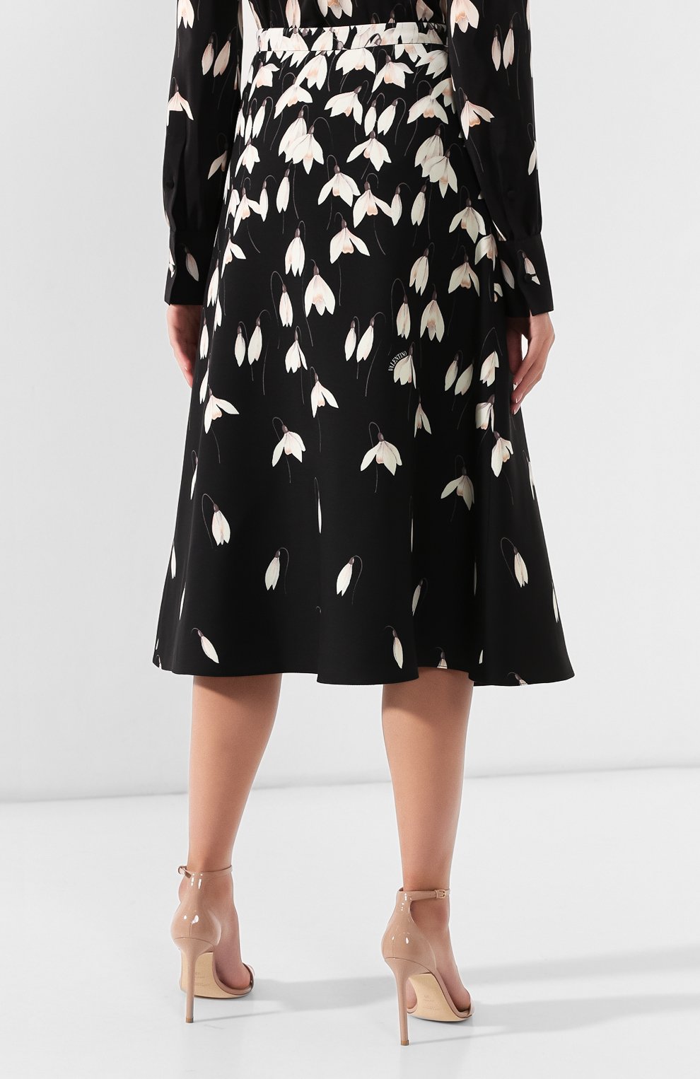 Юбка из смеси шерсти и шелка VALENTINO, арт. SB3RA5454PK, фото 4