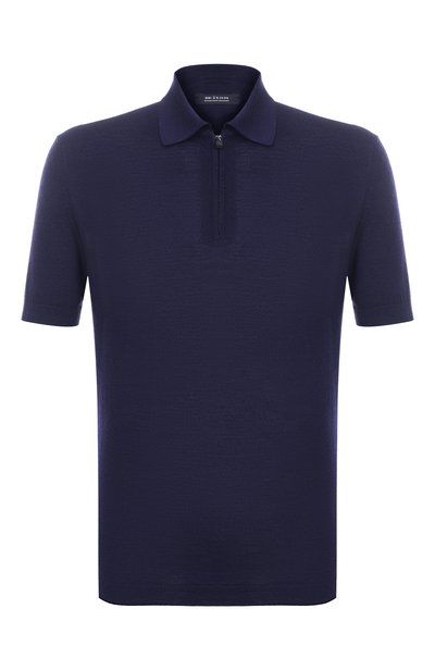 Мужская поло из шерсти и шелка KNT, арт. UMM059205