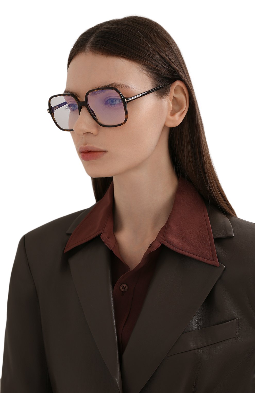 Оправа TOM FORD коричневого цвета по цене 32650 руб., арт. TF5764-B /052, фото 2 Оправа TOM FORD, арт. TF5764-B /052, фото 2