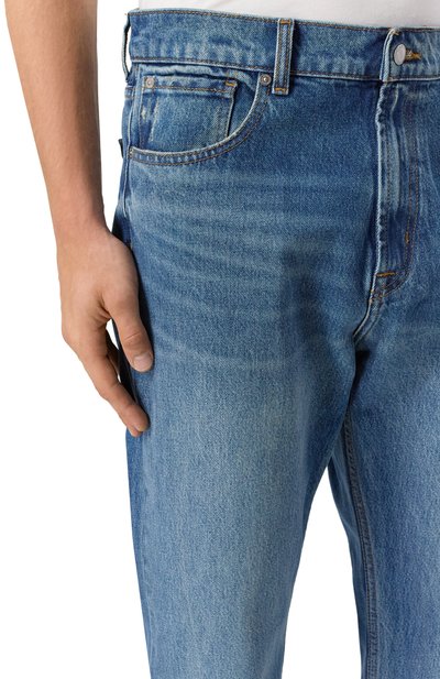 Джинсы modern straight 7 FOR ALL MANKIND синего цвета по цене 31550 руб., арт. 7TD80E35-1DH, фото 5 Джинсы modern straight 7 FOR ALL MANKIND, арт. 7TD80E35-1DH, фото 5