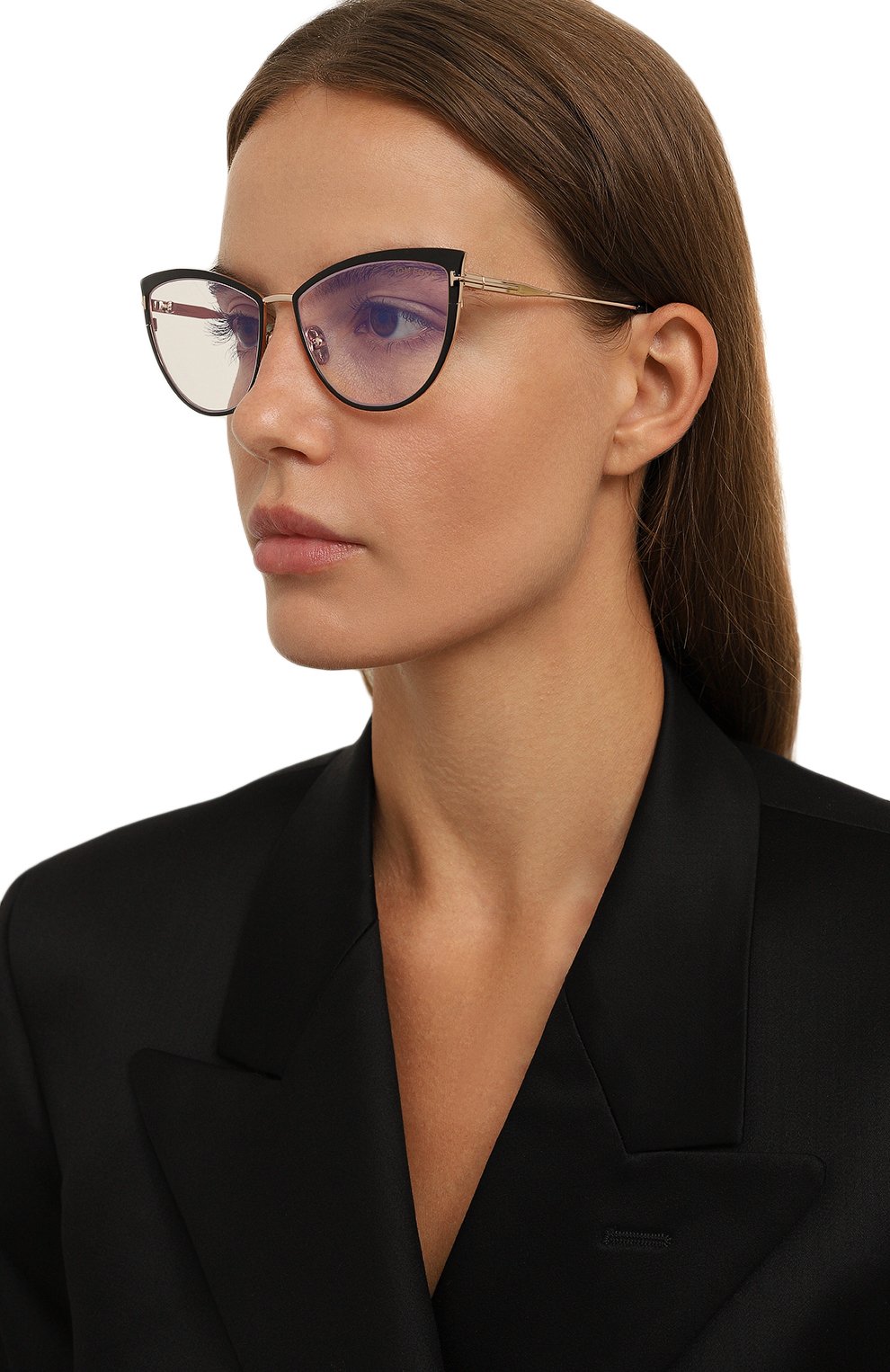 Оправа TOM FORD золотого цвета по цене 56150 руб., арт. TF5877-B 001, фото 2 Оправа TOM FORD, арт. TF5877-B 001, фото 2