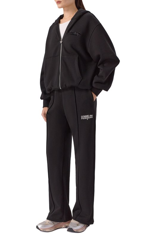 Хлопковая толстовка Comme des Fuckdown CFABW01393 Чёрный  CFABW01393 Фото 2