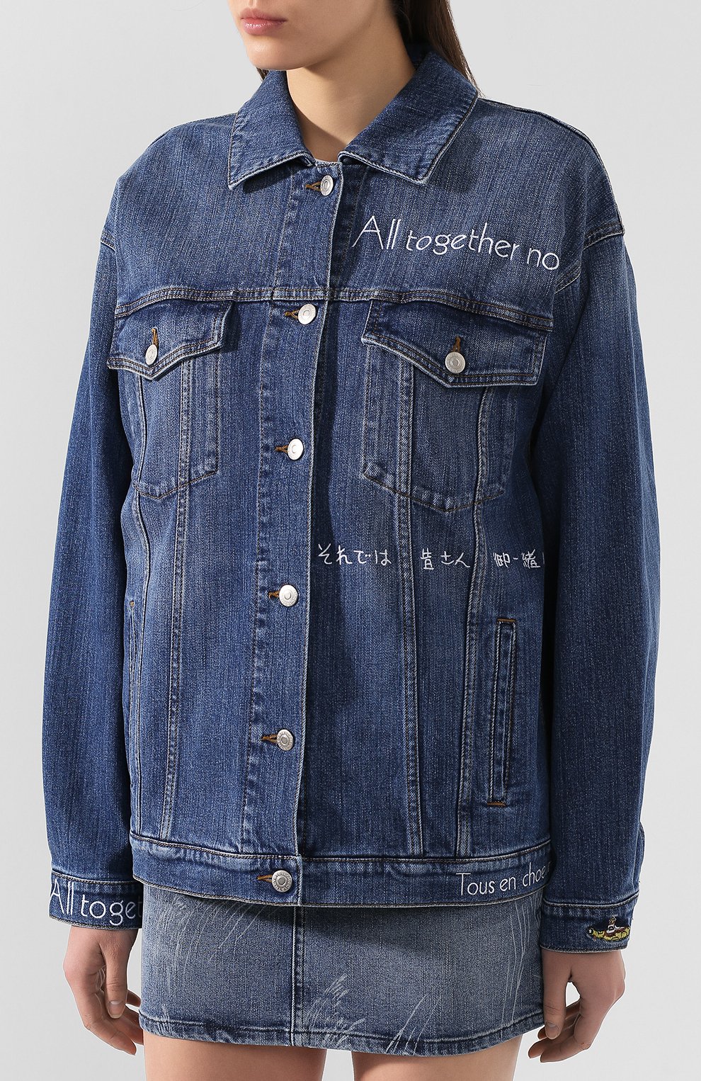 Джинсовая куртка STELLA MCCARTNEY голубого цвета по цене 86000 руб., арт. 445705/SNH06, фото 3 Джинсовая куртка STELLA MCCARTNEY, арт. 445705/SNH06, фото 3