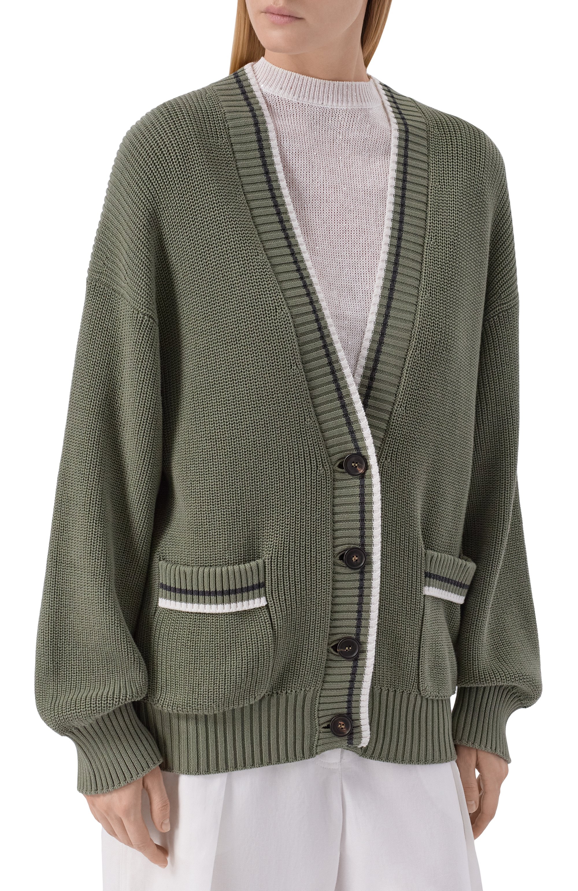 Хлопковый кардиган BRUNELLO CUCINELLI, арт. M19756306, фото 3