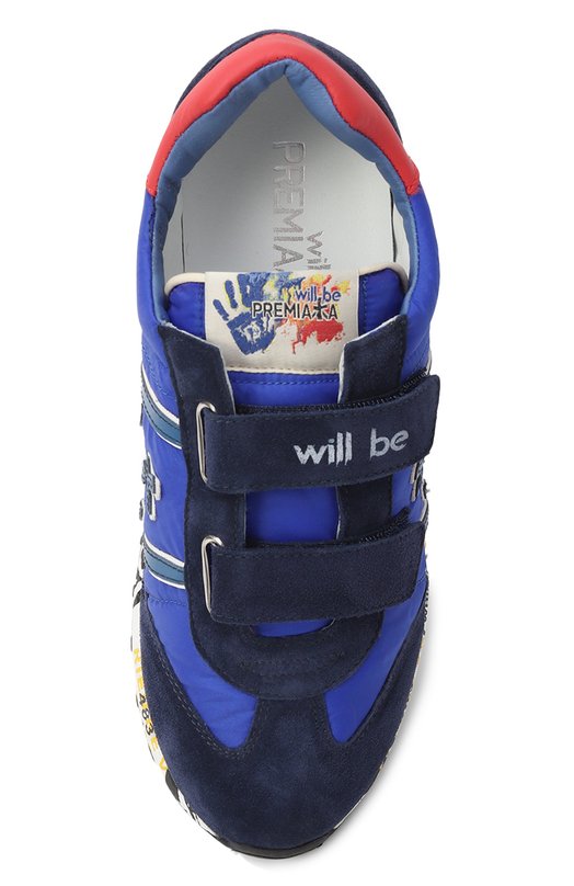 Комбинированные кроссовки Lucy Premiata will be Синий, фото 4