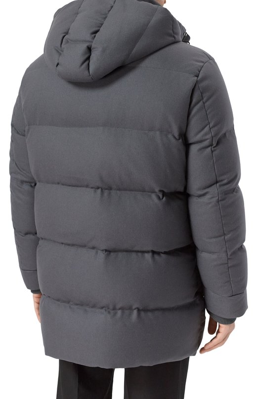 Кашемировый пуховик MVST M25.1MM.0012_ Серый  M25.1MM.0012_ Фото 4