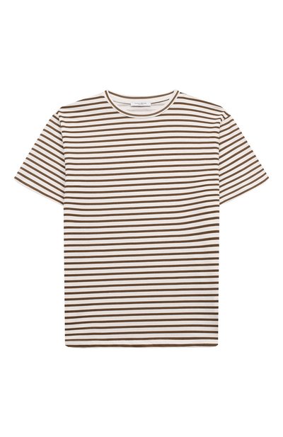 Хлопковая футболка PAOLO PECORA MILANO коричневого цвета по цене 6155 руб., арт. PP3800/6-12, фото 1 Хлопковая футболка PAOLO PECORA MILANO, арт. PP3800/6-12, фото 1