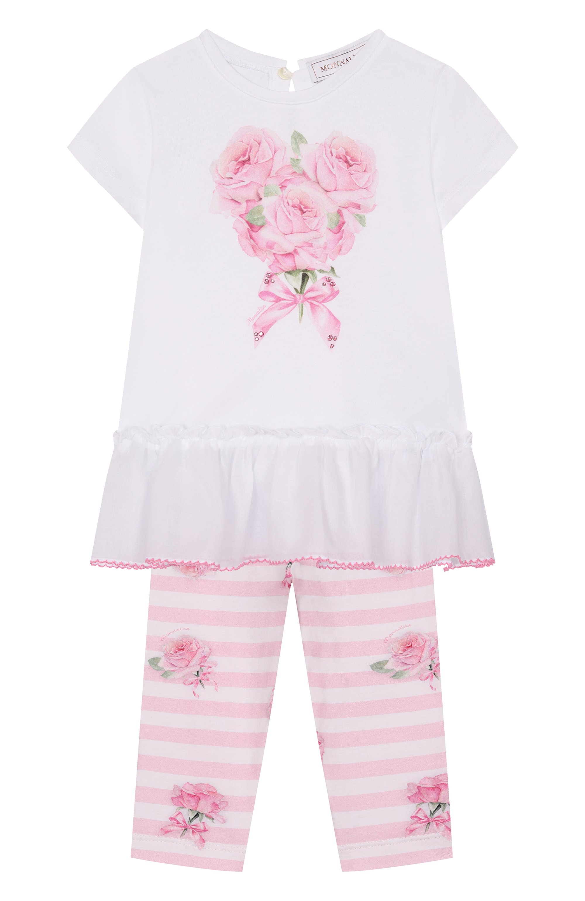 Комплект из футболки и легинсов MONNALISA, арт. 31E501, фото 1