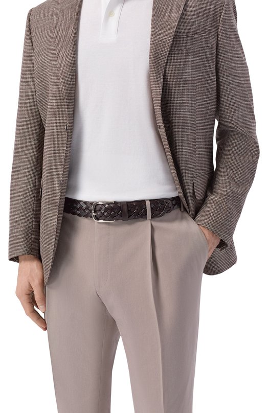 Кожаный ремень Barrett 23B607.1/INTRECCI0 FL Коричневый  23B607.1/INTRECCI0 FL Фото 2