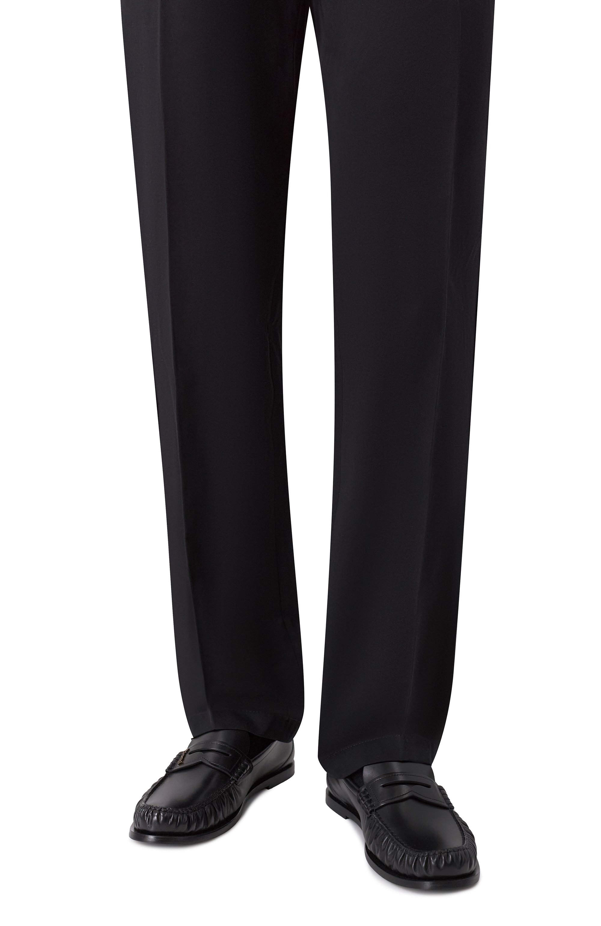 Кожаные пенни-лоферы laurent SAINT LAURENT черного цвета по цене 131000 руб., арт. 820618/AAELH, фото 3 Кожаные пенни-лоферы laurent SAINT LAURENT, арт. 820618/AAELH, фото 3