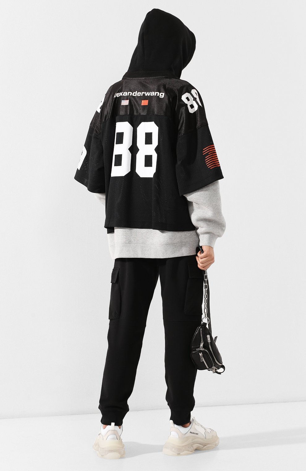 Хлопковое худи ALEXANDER WANG, арт. 1W491161Z1, фото 2
