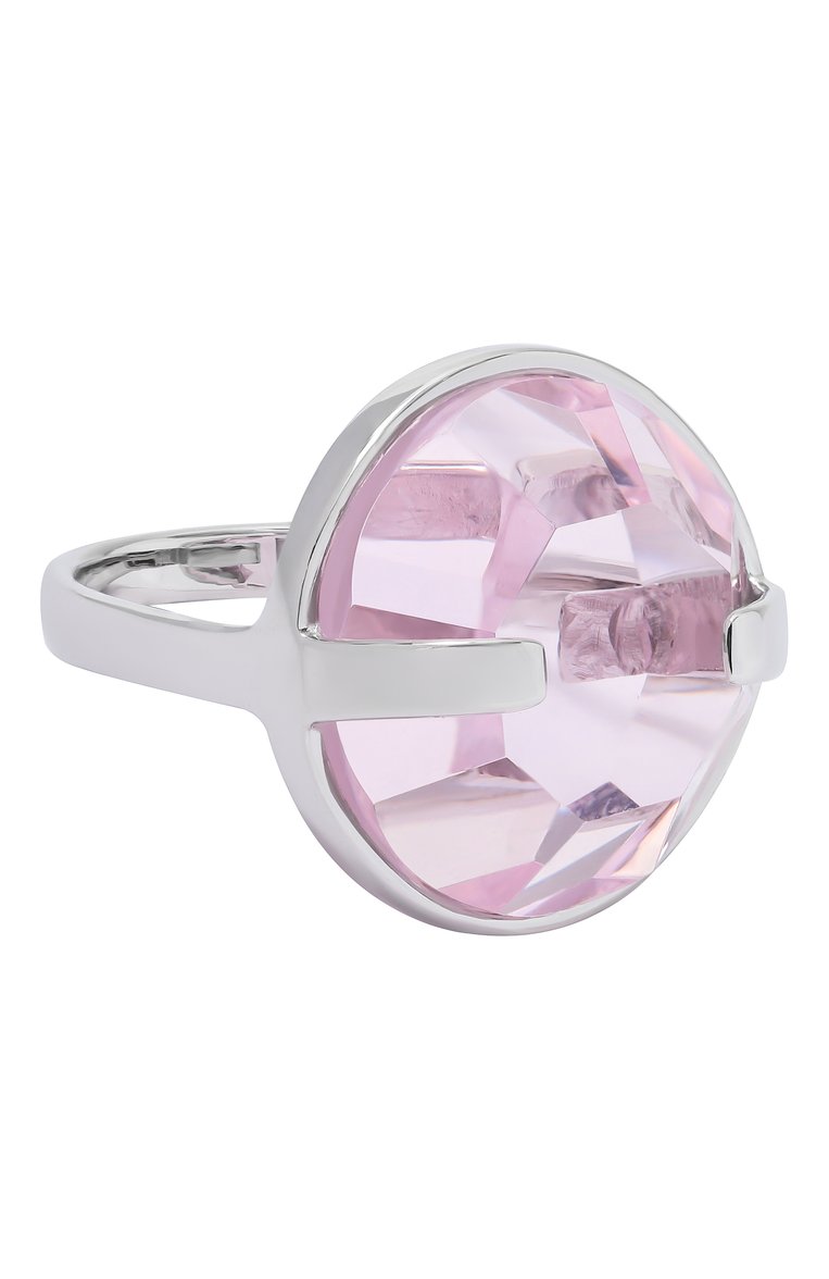 Женское кольцо CRYSTALLINE JEWELLERY светло-розового цвета, арт. 362WR | Фото 1 (Нос: Не проставлено; Региональные ограничения белый список (Axapta Mercury): Не проставлено; Материал: Металл, Кристаллы)