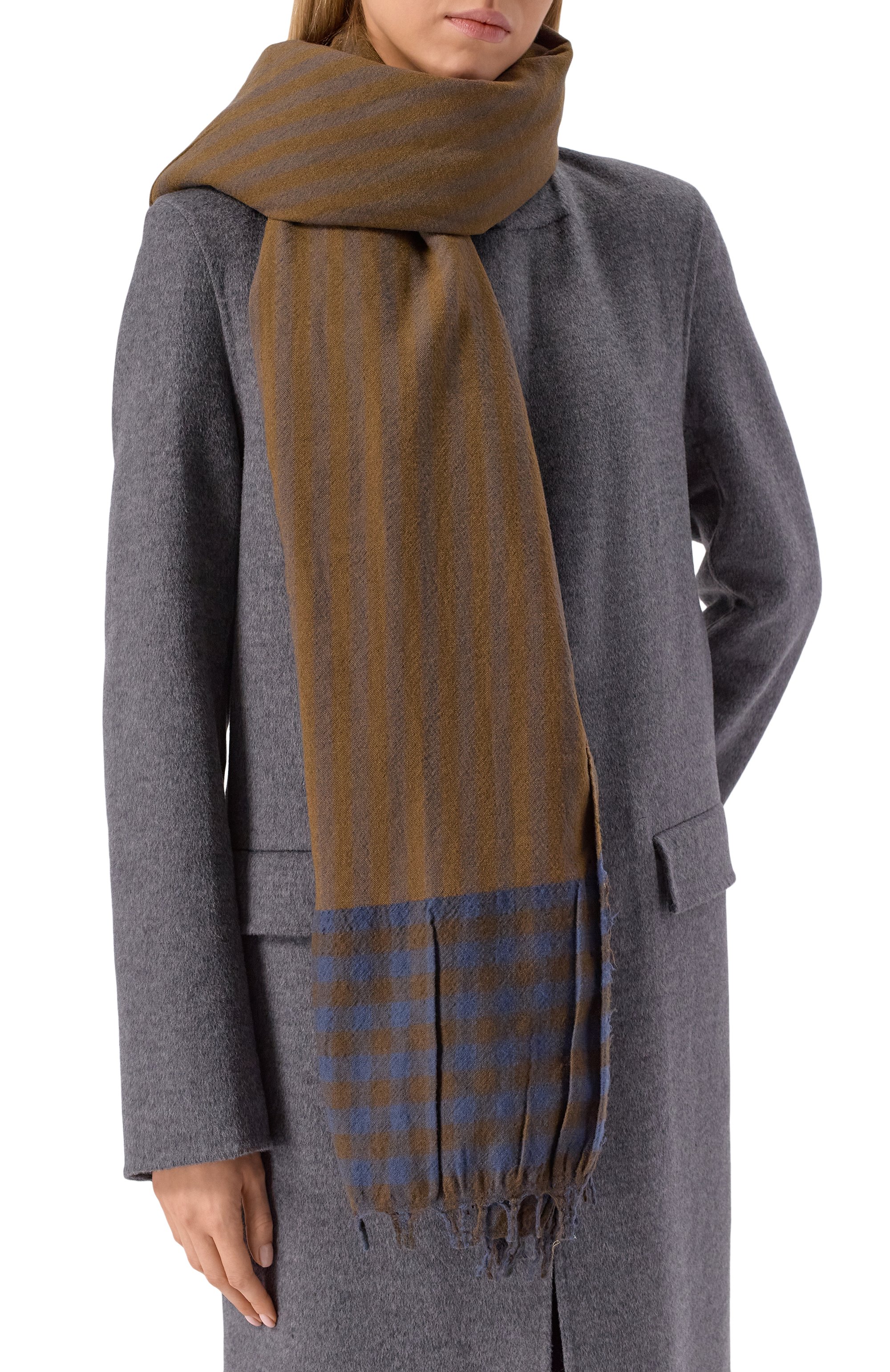 Шарф из шерсти и вискозы UMA WANG, арт. UA0243, фото 2