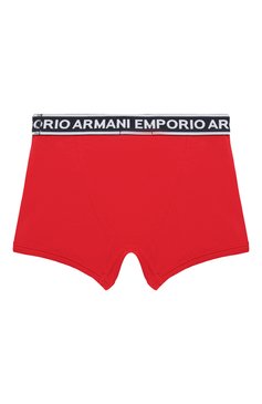 Детские комплект из двух боксеров EMPORIO ARMANI разноцветного цвета, арт. 406501/3R650 | Фото 6 (Рукава: Короткие; Материал внешний: Хлопок; Драгоценные камни: Проставлено; Материал сплава: Проставлено)