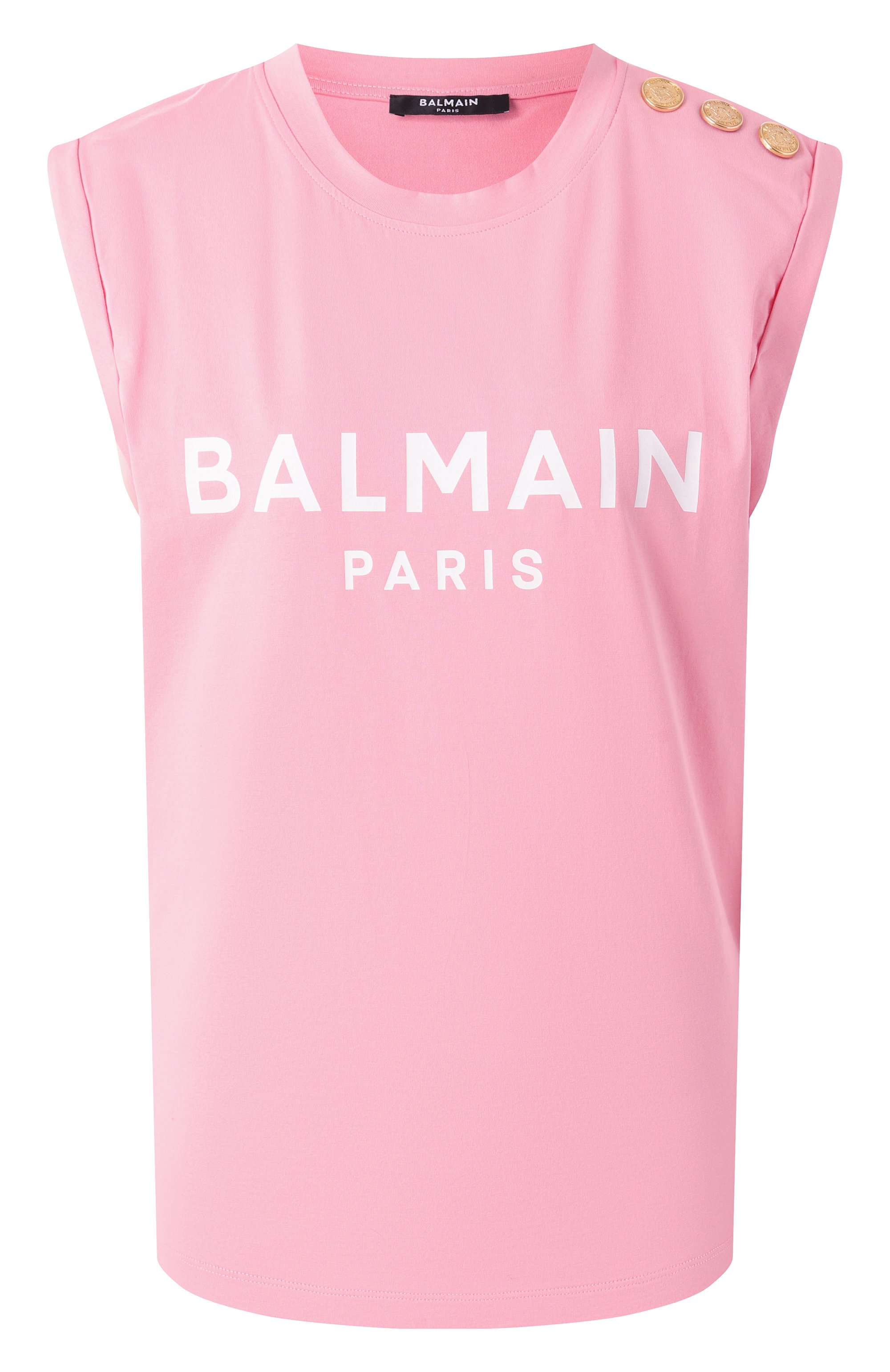 Хлопковый топ BALMAIN, арт. CF1ED001/BB02, фото 1