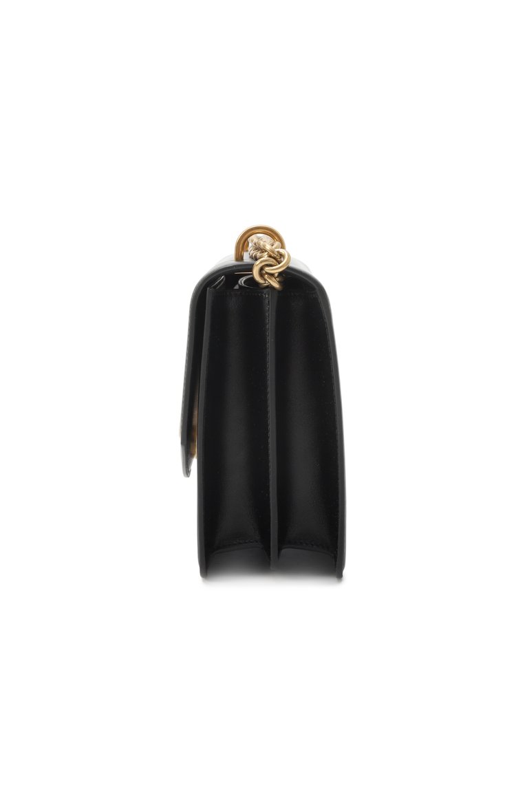 Женская сумка vain medium VALENTINO черного цвета, арт. 6W2B0R16/GCB | Фото 4 (Ремень/цепочка: На ремешке; Размер: medium; Материал: Натуральная кожа)