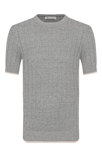 Мужской джемпер изо льна и хлопка BRUNELLO CUCINELLI, арт. M2L707600