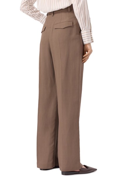 Брюки из вискозы и льна BRUNELLO CUCINELLI, арт. MH126P8669, фото 4