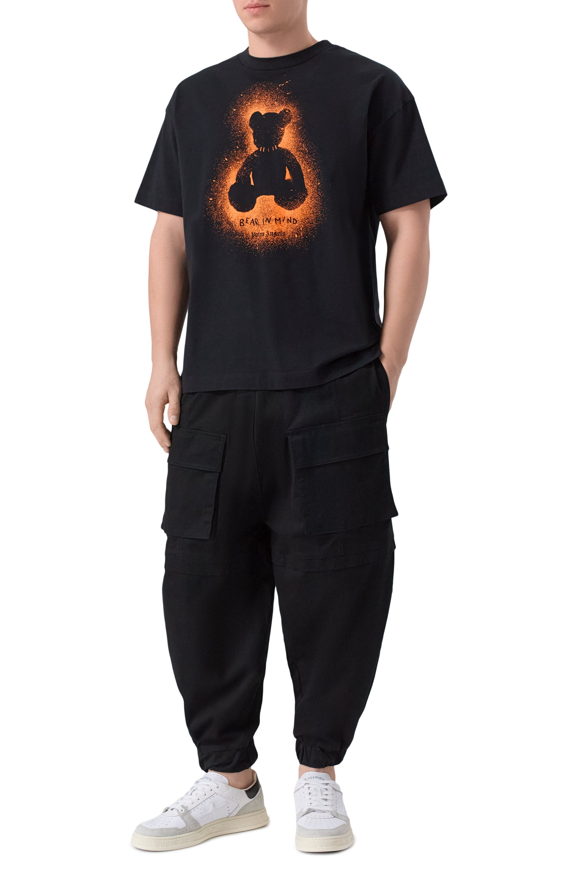 Хлопковая футболка PALM ANGELS, арт. PMAA109F25JER00B, фото 2