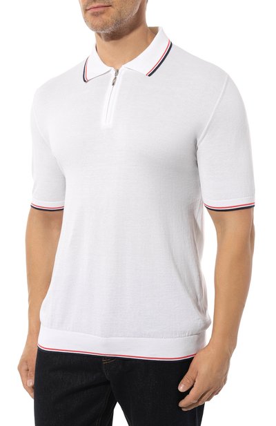 Хлопковое поло ANDREA CAMPAGNA, арт. 93040SR/60, фото 3