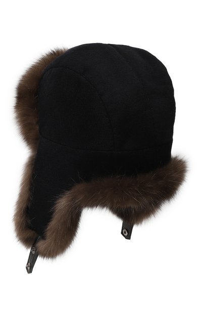 Шапка-ушанка с отделкой из меха соболя майкл FURLAND, арт. 0201414210022100003, фото 2