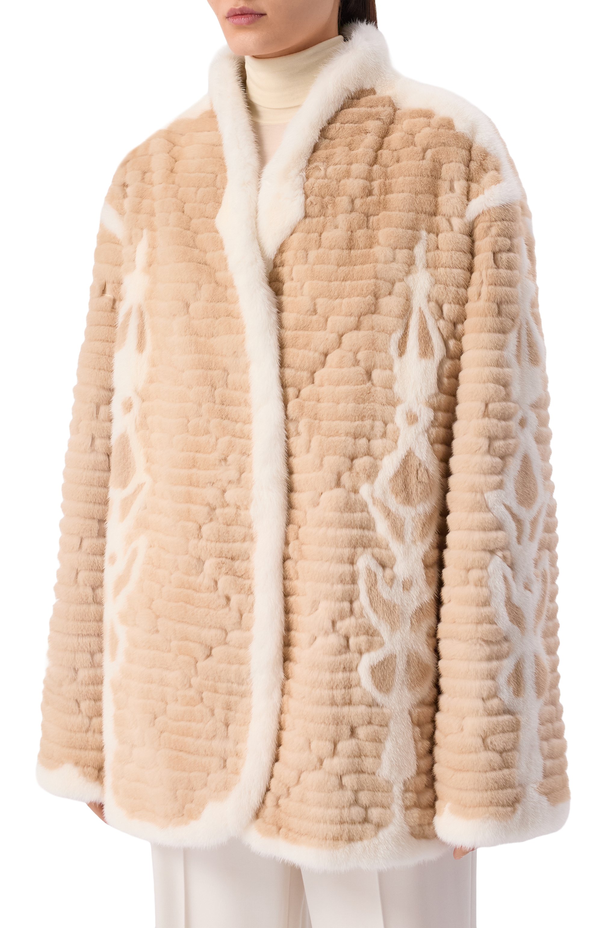 Шуба из норки AKHMADULLINA, арт. 1225.0FC608/FM130, фото 3