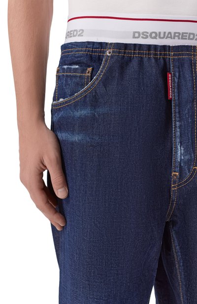 Джинсы DSQUARED2 темно-синего цвета по цене 69950 руб., арт. S74LB2002/D30011, фото 5 Джинсы DSQUARED2, арт. S74LB2002/D30011, фото 5