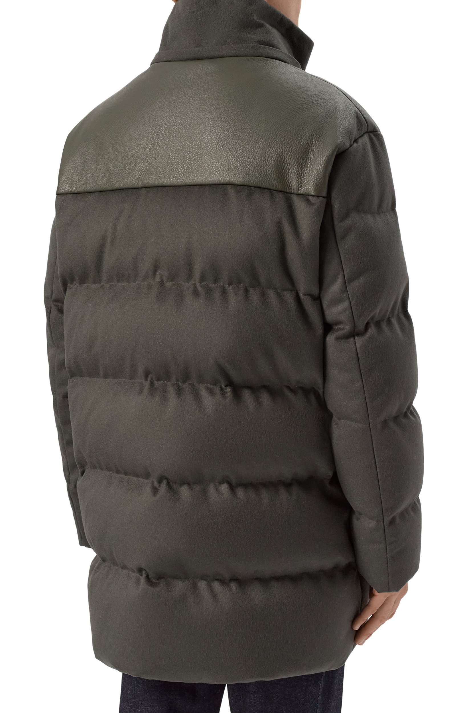Пуховик с отделкой из норки и кожи оленя MVST, арт. M26.1MM.0M16.1/F184 CASHMERE+CERV0, фото 6