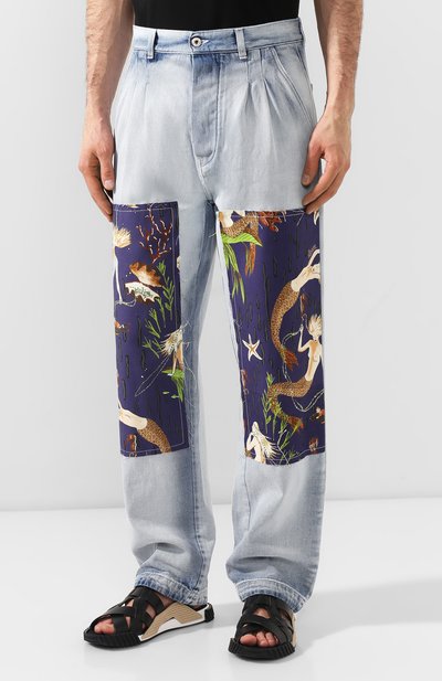 Джинсы loewe x paula's ibiza LOEWE голубого цвета по цене 58700 руб., арт. H616331X38, фото 3 Джинсы loewe x paula's ibiza LOEWE, арт. H616331X38, фото 3