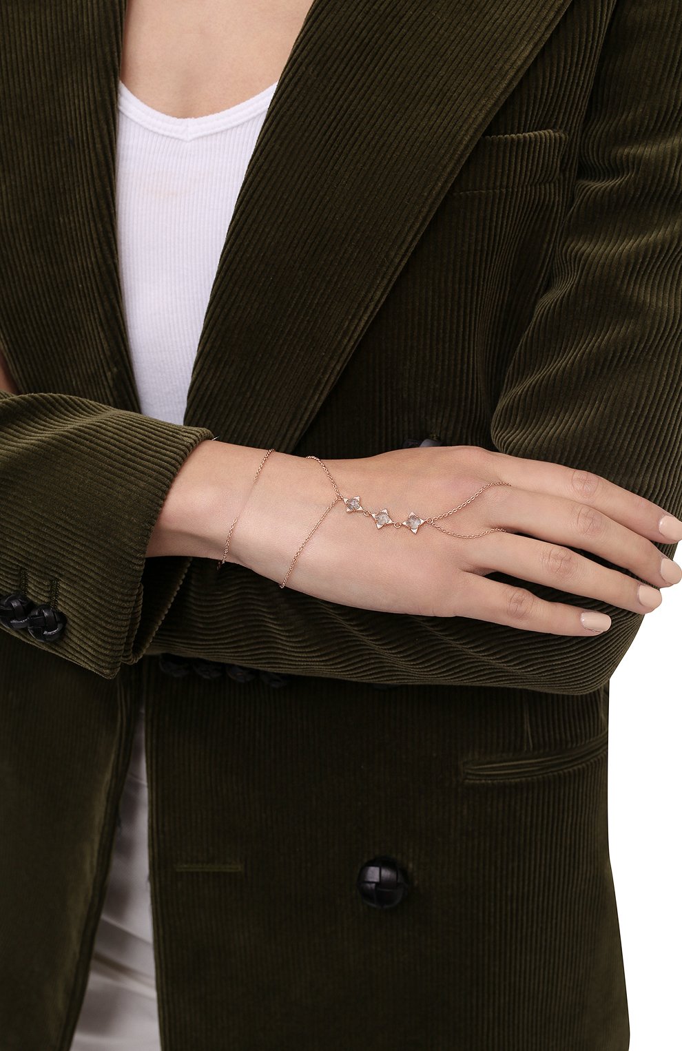 Слейв-браслет с аквамарином MOONKA, арт. tr-sb-aqm, фото 2