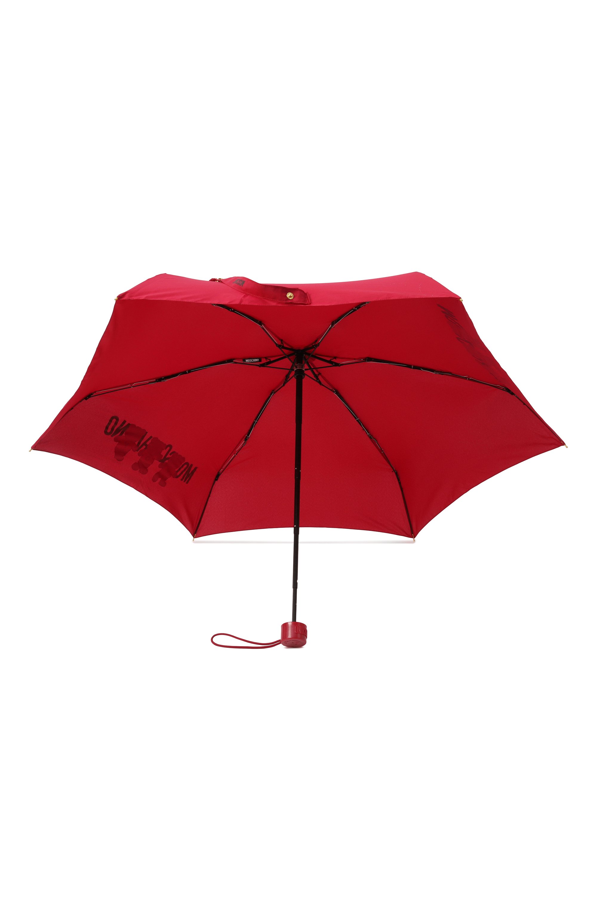Складной зонт MOSCHINO красного цвета по цене 10750 руб., арт. 8425 SUPERMINI, фото 3 Складной зонт MOSCHINO, арт. 8425 SUPERMINI, фото 3