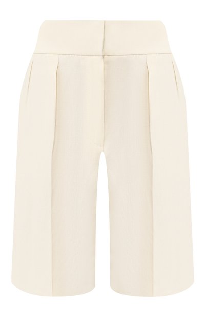 Женские шорты из смеси льна и хлопка BRUNELLO CUCINELLI, арт. MF591P7262