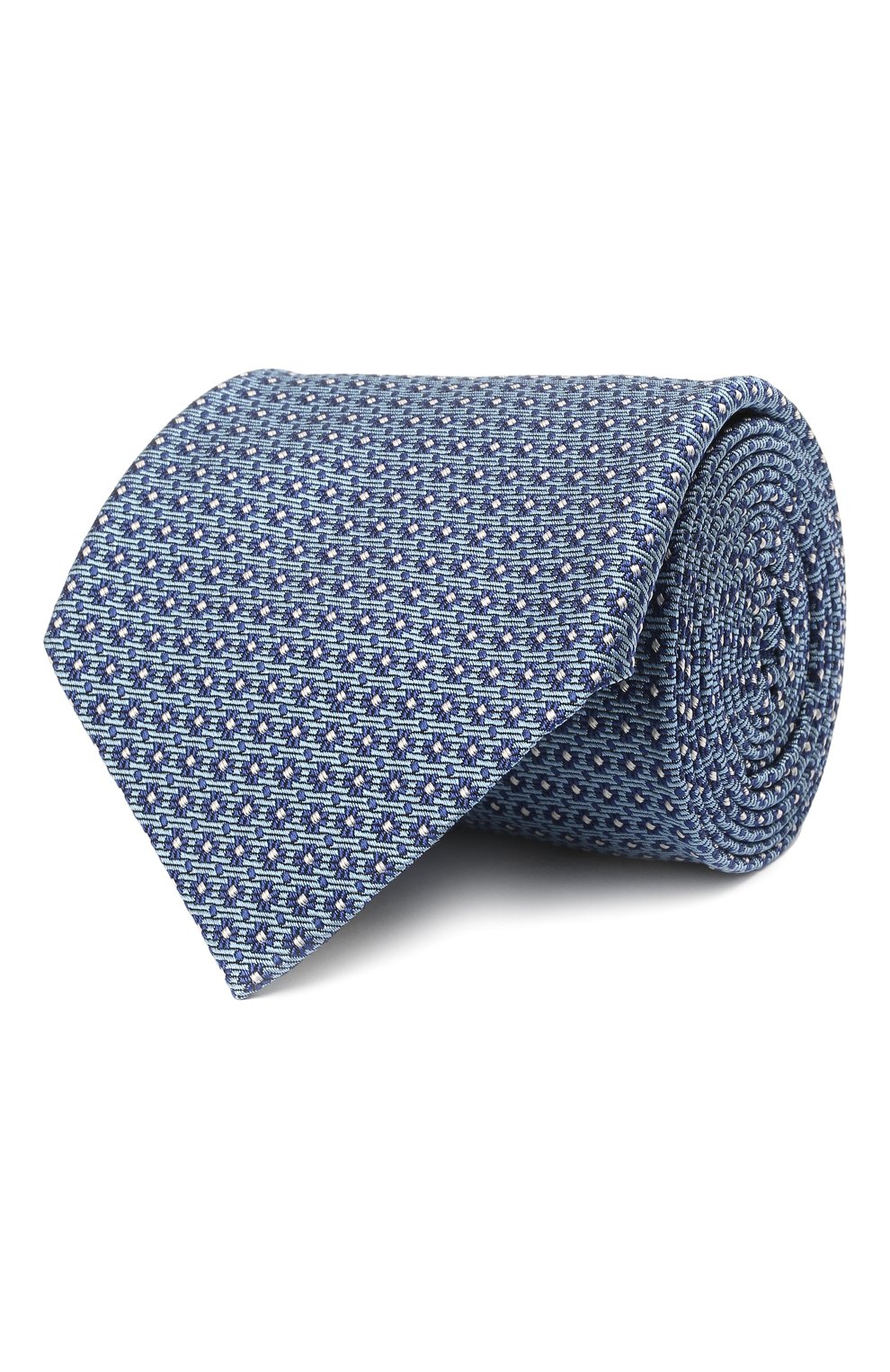 Шелковый галстук ZEGNA голубого цвета по цене 19650 руб., арт. Z2D03T/1XW, фото 1 Шелковый галстук ZEGNA, арт. Z2D03T/1XW, фото 1