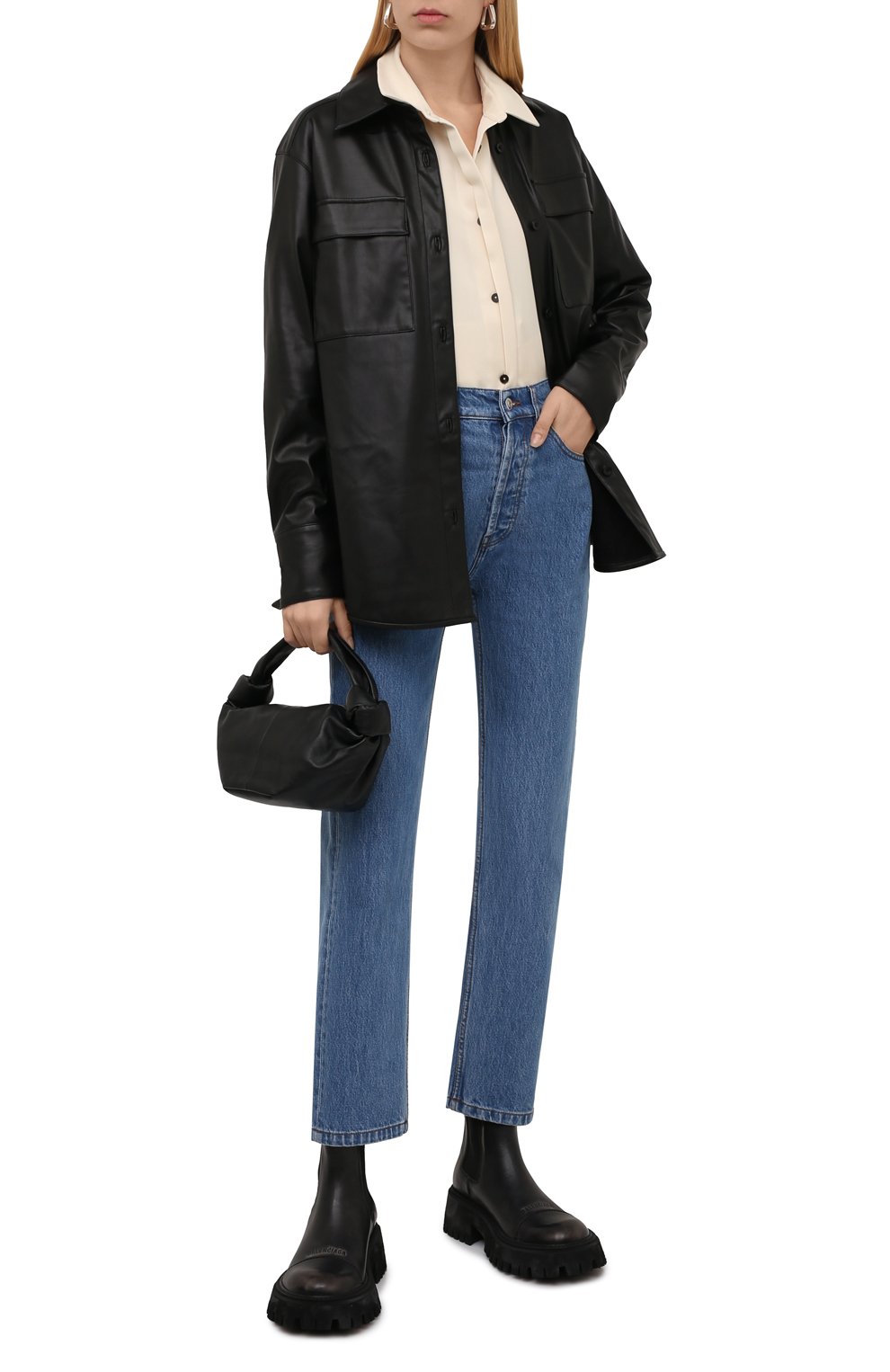 Кожаные ботинки tractor BALENCIAGA, арт. 671003/WBCP1, фото 2