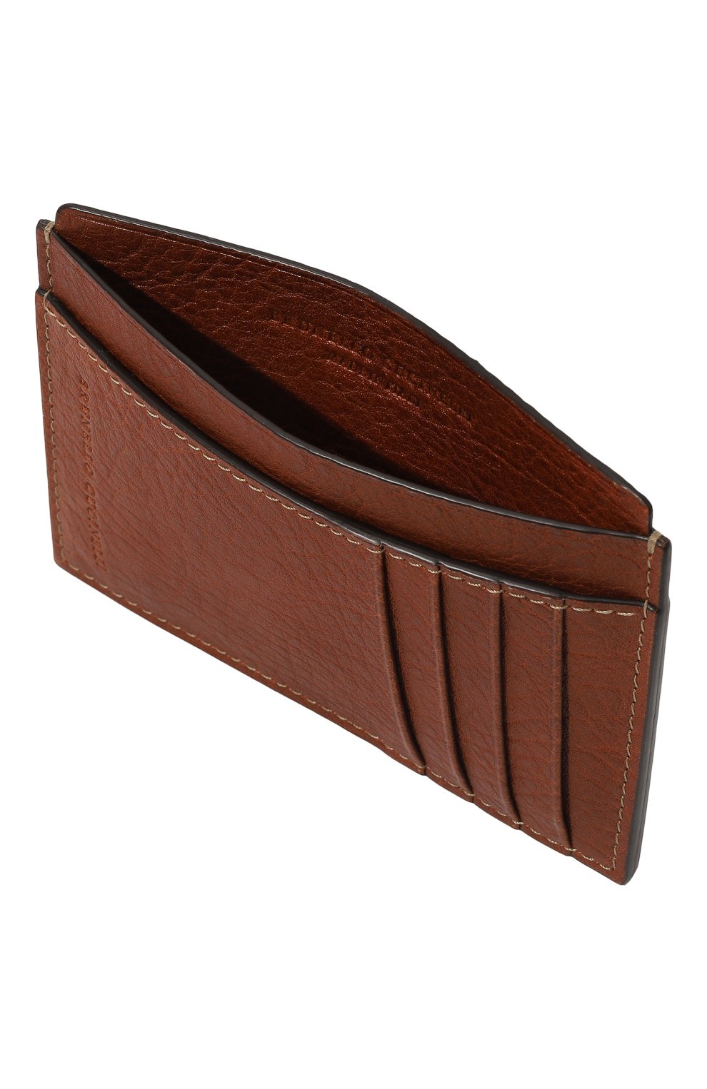 Кожаный футляр для кредитных карт BRUNELLO CUCINELLI, арт. MWZIU320, фото 3