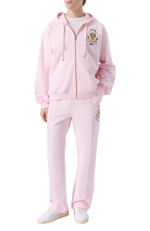 Хлопковая толстовка Casablanca M-AW25-JTP-408-05 Розовый  M-AW25-JTP-408-05 Фото 2