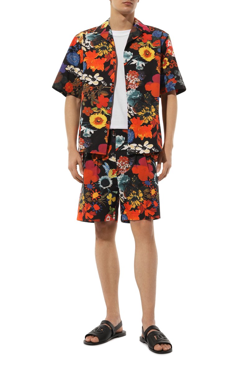 Мужские кожаные сандалии DOLCE & GABBANA черного цвета, арт. A80433/A0602 | Фото 2 (Нос: Не проставлено; Материал внутренний: Натуральная кожа; Материал внешний: Натуральная кожа)