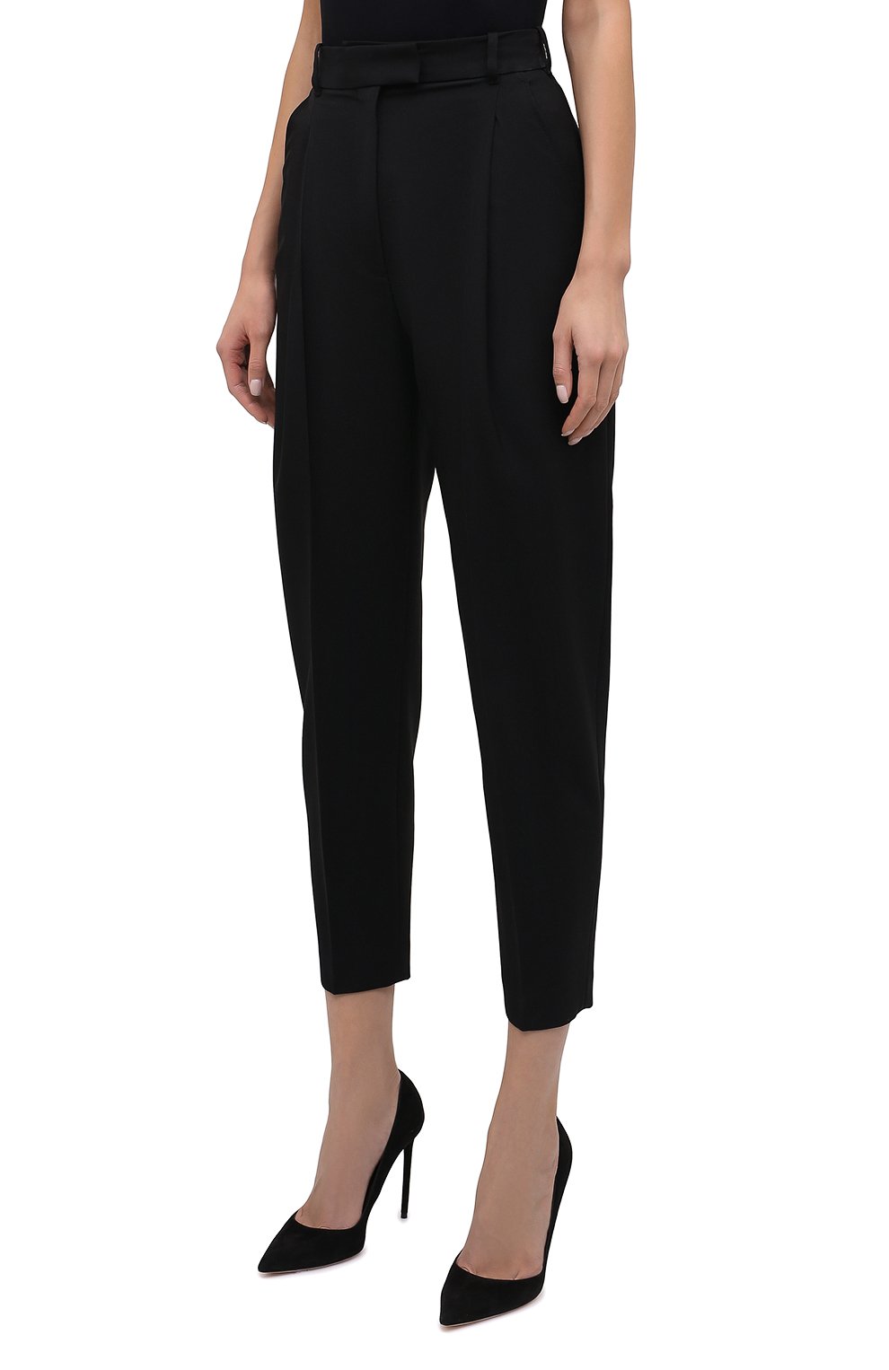 Шерстяные брюки ALEXANDER MCQUEEN черного цвета по цене 107000 руб., арт. 682511/QJACA, фото 3 Шерстяные брюки ALEXANDER MCQUEEN, арт. 682511/QJACA, фото 3