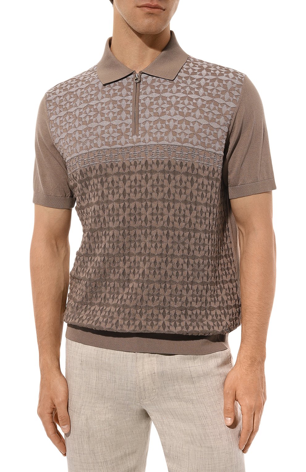 Поло из шелка и хлопка STEFANO RICCI, арт. K818085P31/F24287, фото 3