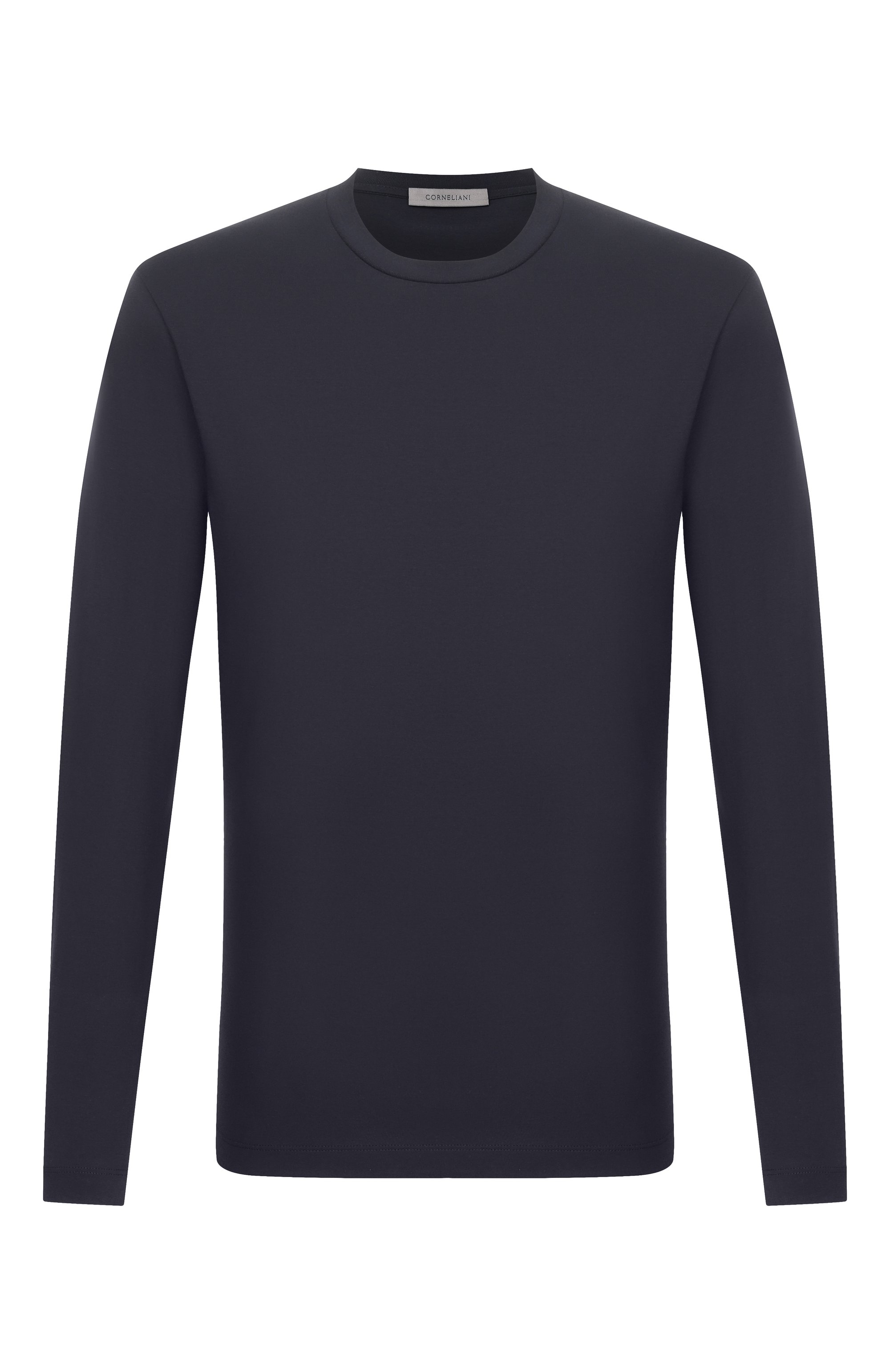 Хлопковый лонгслив CORNELIANI черного цвета по цене 20800 руб., арт. 28G570/2A25022, фото 1 Хлопковый лонгслив CORNELIANI, арт. 28G570/2A25022, фото 1