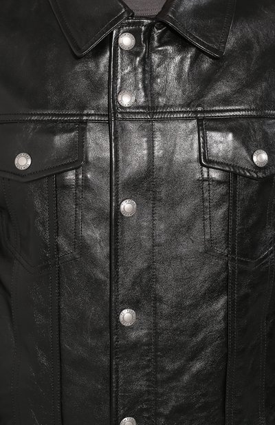 Кожаная куртка TOM FORD черного цвета по цене 769500 руб., арт. BU494/TFL755, фото 5 Кожаная куртка TOM FORD, арт. BU494/TFL755, фото 5