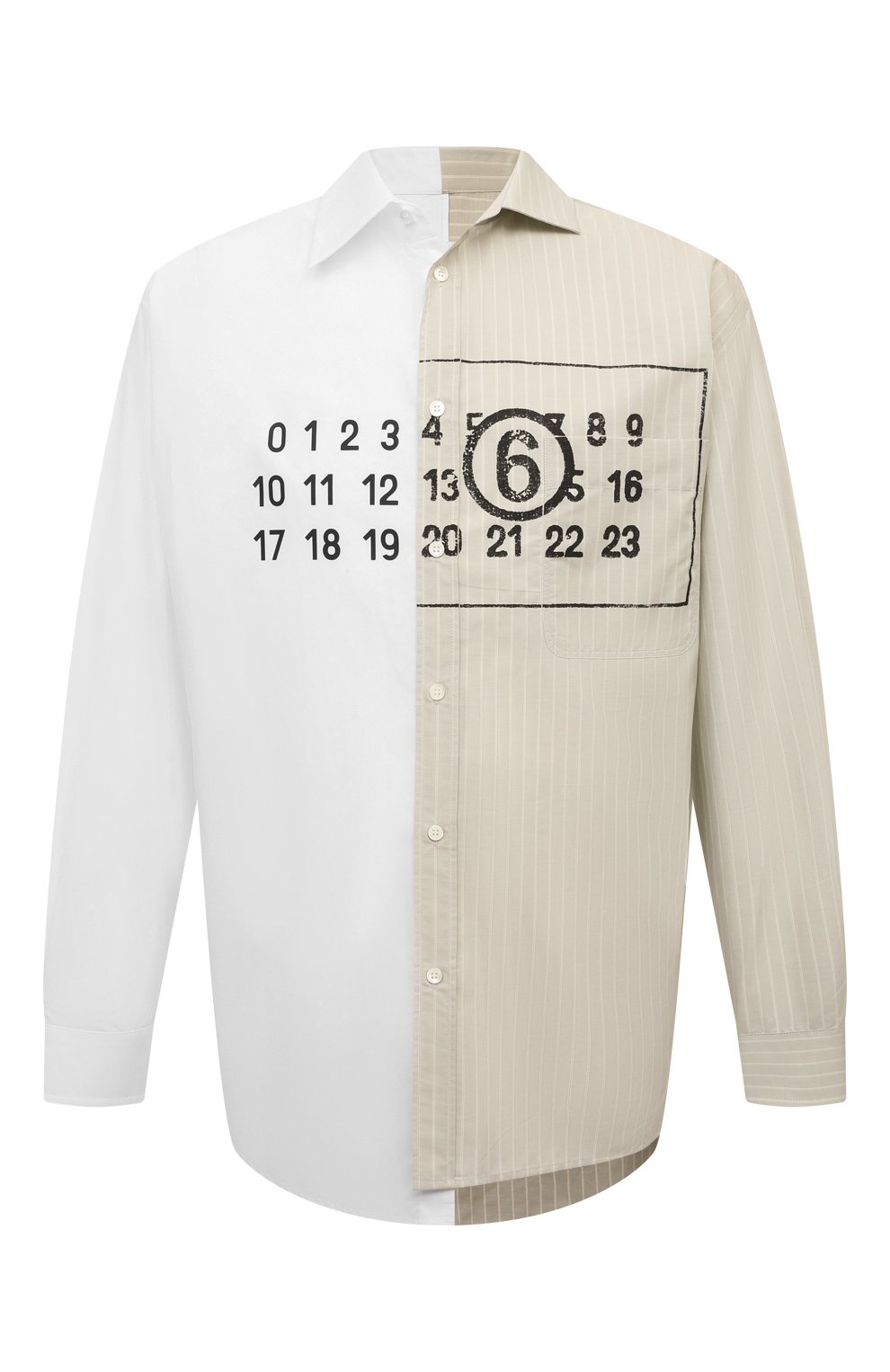 Хлопковая рубашка MM6, арт. SH0DT0016/MTN014, фото 1