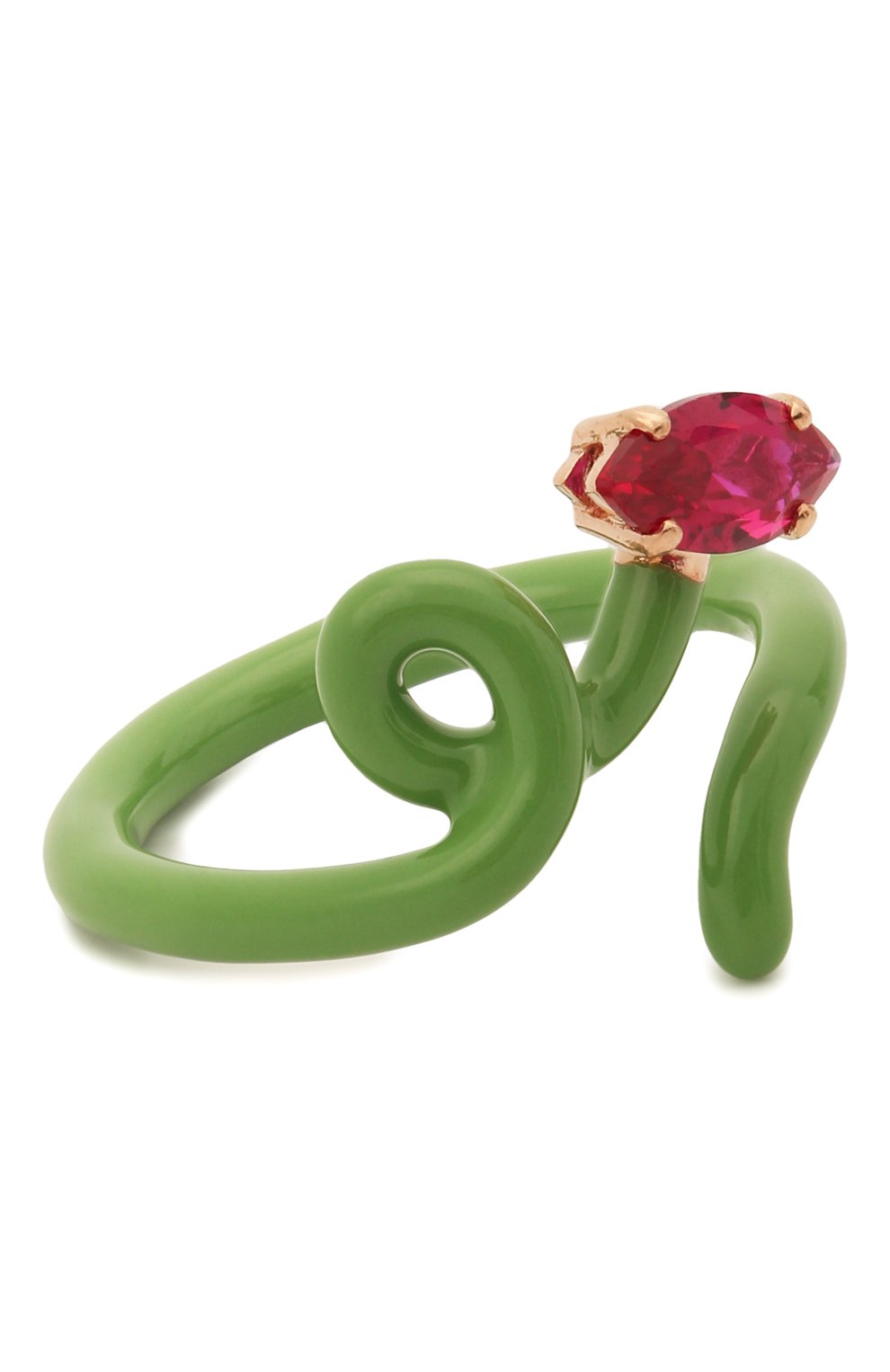 Кольцо BEA BONGIASCA зеленого цвета по цене 59950 руб., арт. VR113RGS/M, фото 1 Кольцо BEA BONGIASCA, арт. VR113RGS/M, фото 1