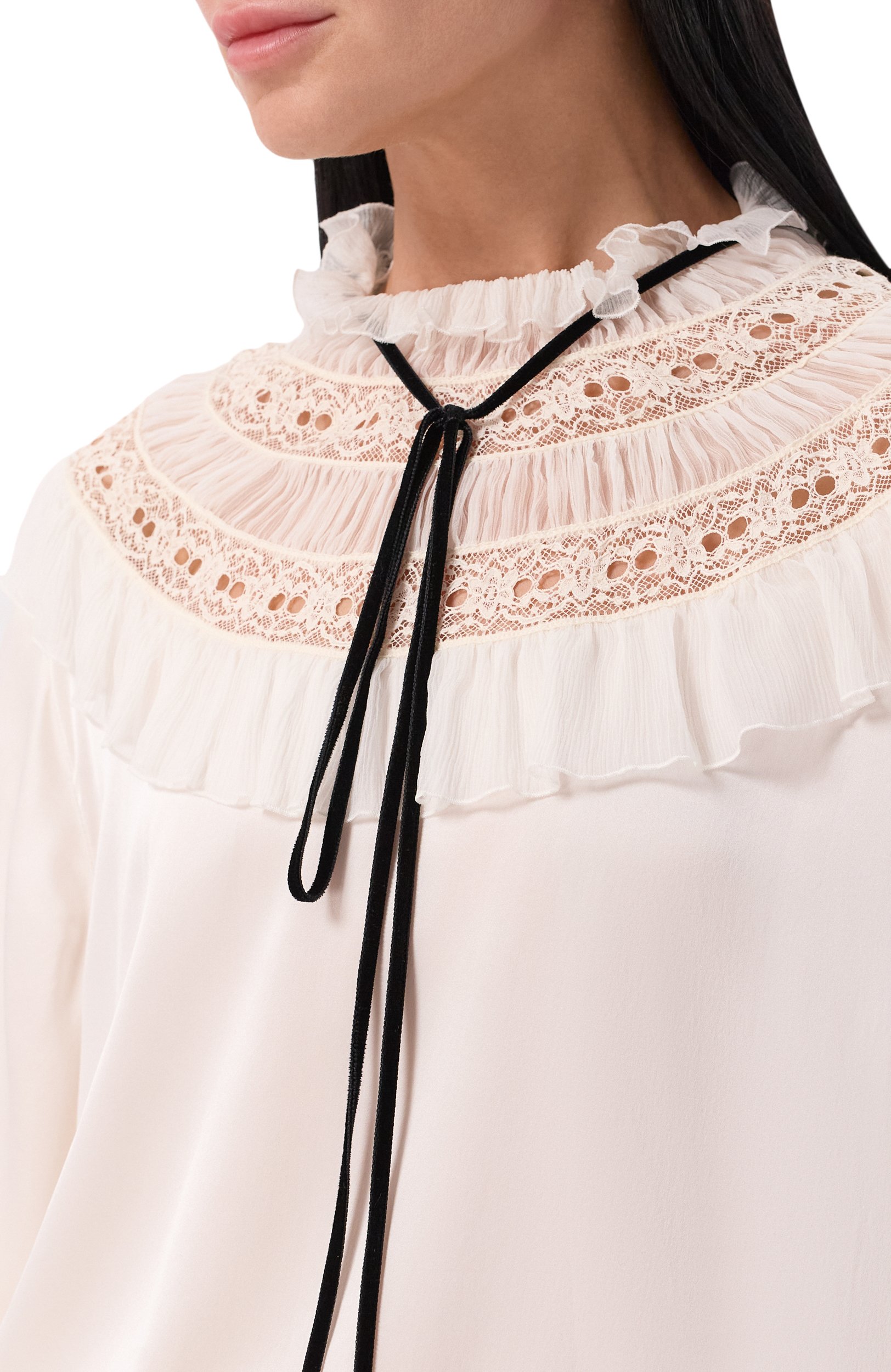 Шелковое платье ANN DEMEULEMEESTER, арт. B0014415/FA134, фото 4