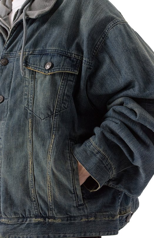 Джинсовая куртка Balenciaga 849909/TTW76 Синий  849909/TTW76 Фото 5