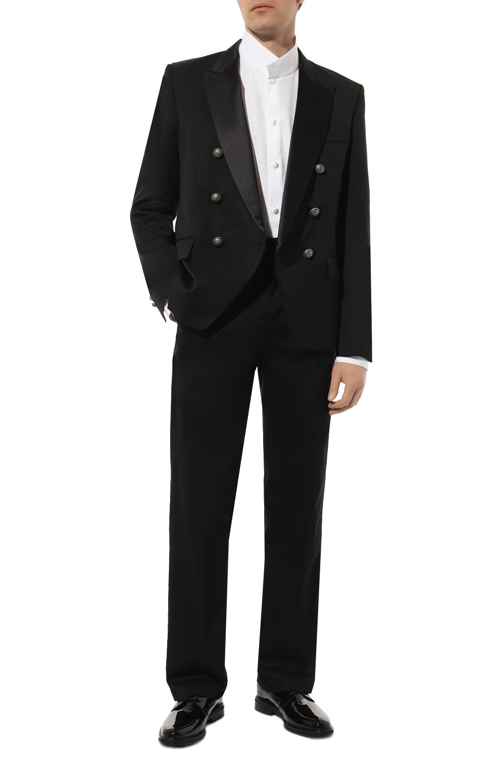 Хлопковая сорочка BALMAIN, арт. YH0HS105CC52, фото 2