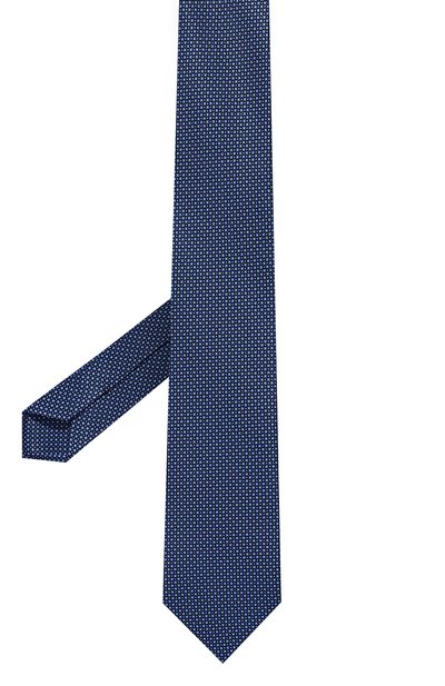 Шелковый галстук STEFANO RICCI синего цвета по цене 29150 руб., арт. CXRS/49500, фото 3 Шелковый галстук STEFANO RICCI, арт. CXRS/49500, фото 3