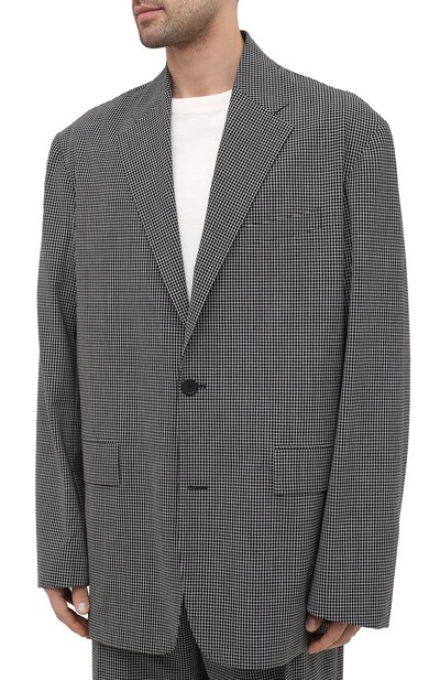 Шерстяной пиджак BALENCIAGA серого цвета по цене 219500 руб., арт. 629328/TIT04, фото 3 Шерстяной пиджак BALENCIAGA, арт. 629328/TIT04, фото 3
