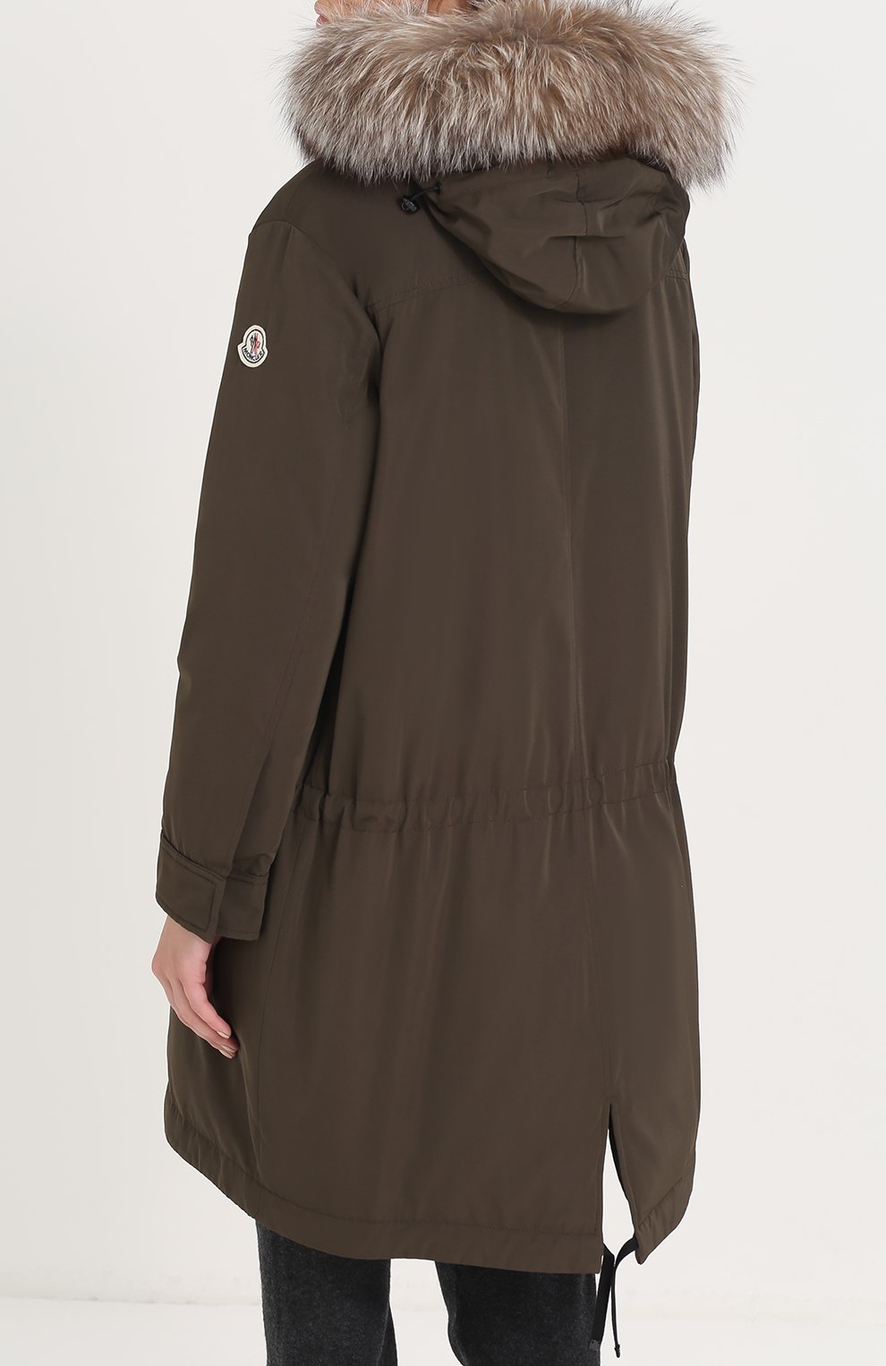 Пуховая парка с меховой отделкой MONCLER, арт. C2-093-49877-15-57136, фото 4