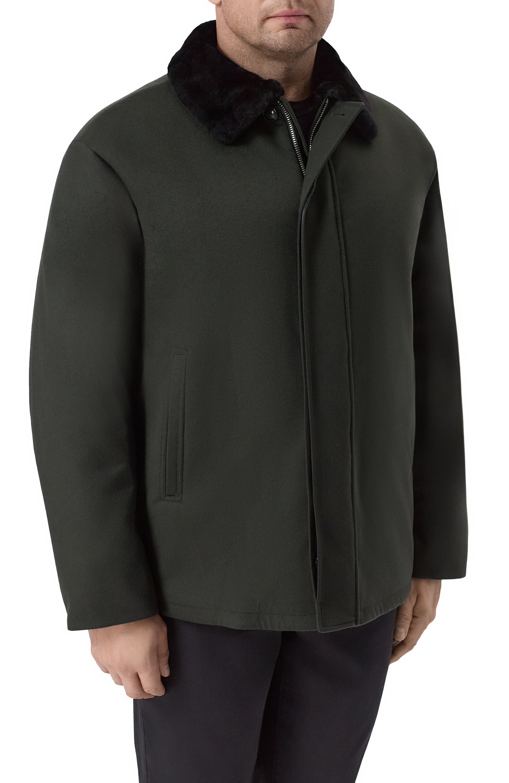 Кашемировое пальто с подкладкой из овчины GIORGIO ARMANI, арт. GM003926/TE13515, фото 3